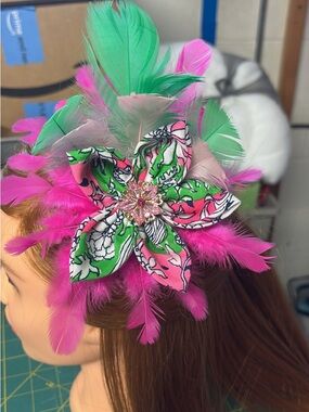 Chicken print fascinator